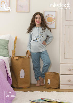 PIGIAMA BAMBINA M/L 2183 Tellini S.r.l. Ingrosso Abbigliamento